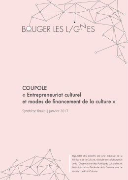 Entrepreneuriat - Bouger les lignes