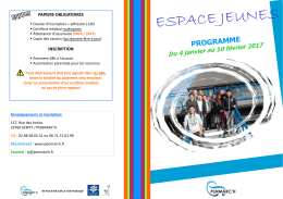 Programme d`activités