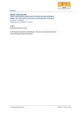 Forum: Trucs en vrac