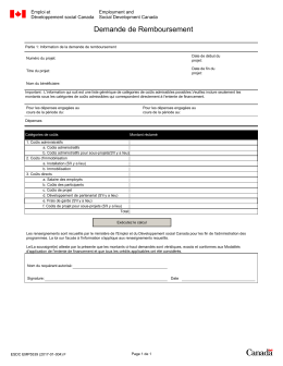 Demande de Remboursement