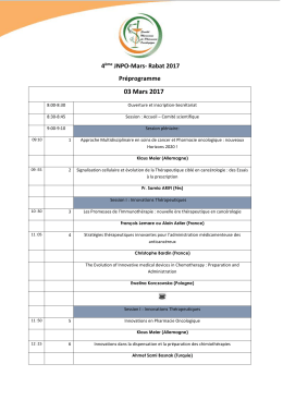 Pré-programme
