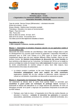 Voir l`offre ici - Association Hirondelle