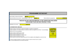 programme de rachat