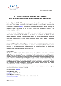 GTT reçoit une commande de Hyundai Heavy Industries pour l