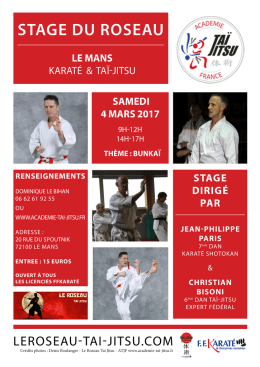 Stage - Le Roseau Tai