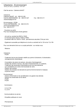 Urbanisme - Environnement