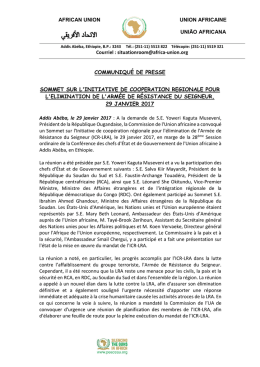 communiqué de presse sommet sur l`initiative de cooperation