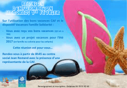 Vous avez reçu vos bons vacances (QF inf. à
