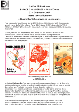 Communiqué de presse - Espace professionnels