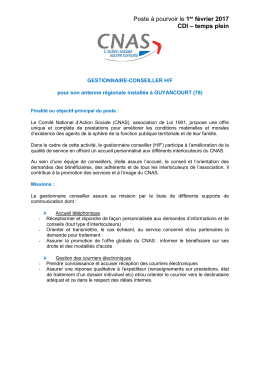 Gestionnaire-conseiller IDF (H/F)