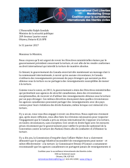 L`Honorable Ralph Goodale Ministre de la sécurité publique 269