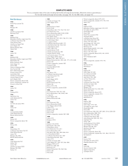 complete index - Chateau New York