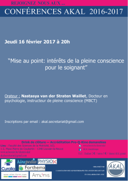 int&eacute;r&ecirc;ts de la pleine conscience