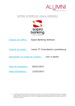 20170130 OE059 Sopra Banking Software Junior IT Consultants