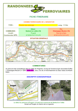 fiche itineraire - Inventaires Ferroviaires De France