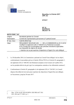 5772/17 olm/mm/is 1 DGG 1B 1. Le 20 décembre 2016, la