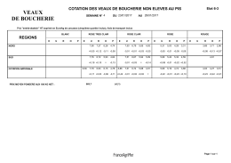 veaux de boucherie - agri
