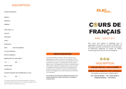 D&eacute;pliant de pr&eacute;sentation