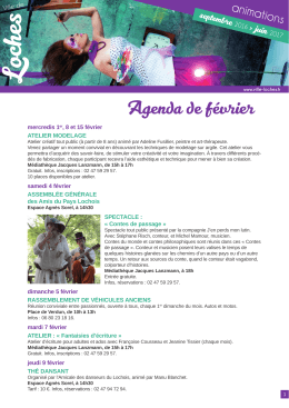 Agenda de février