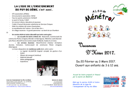 La plaquette d`informations