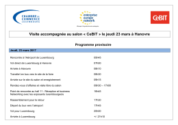 ABLAUFPLAN BESUCH INTERPACK