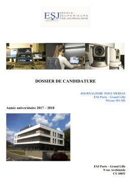 dossier de candidature