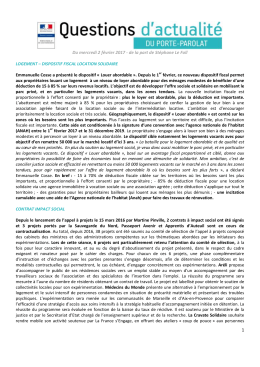 1 Du mercredi 2 f&eacute;vrier 2017 - de la part de