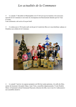 actualites de la communes - Brinon-sur