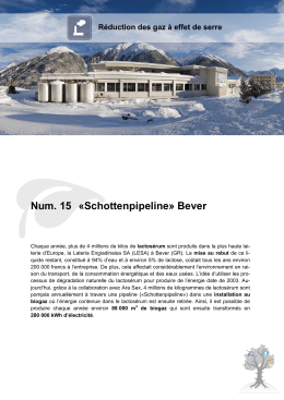 Num. 15 &laquo;Schottenpipeline&raquo; Bever