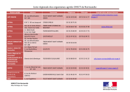 Liste régionale des organismes agréés formation CHSCT