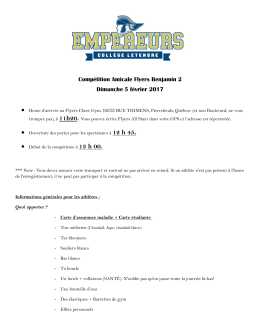 Flyers Amicale Niv 2