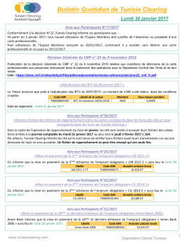Quotidien - Tunisie Clearing