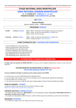 stage national iaido montpellier iaido national seminar