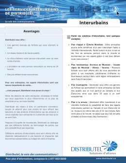 Interurbains - Distributel