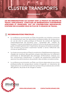 transport - AfricaFrance