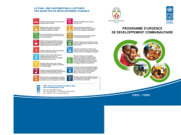 programme d`urgence de developpement communautaire