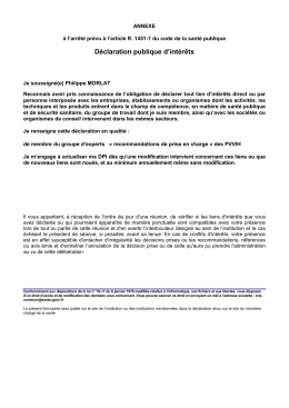 Philippe Morlat - Conseil national du sida