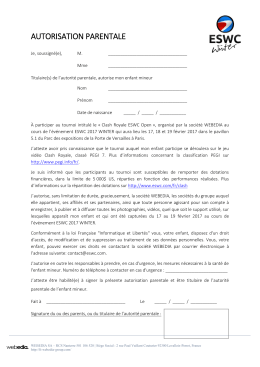autorisation parentale