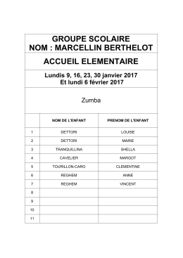 accueil elementaire groupe scolaire nom : marcellin berthelot