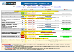 Télécharger le planning des stages