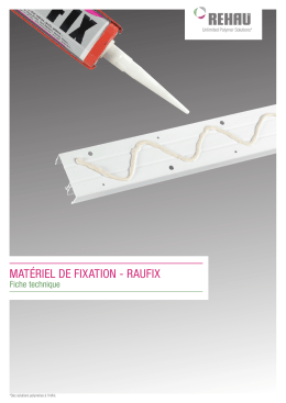 mat&eacute;riel de fixation - raufix