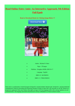 Read Online Entre Amis: An Interactive Approach