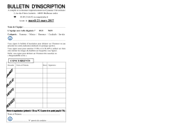 fiche d`inscription de Mulhouse