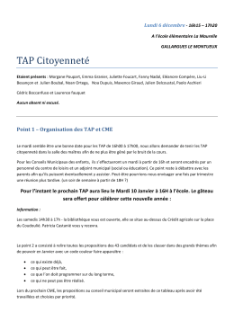 TAP Citoyennete - Mairie de Gallargues