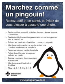 Marchez comme un pingouin!