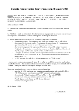 Compte-rendu - CGT SDIS 31