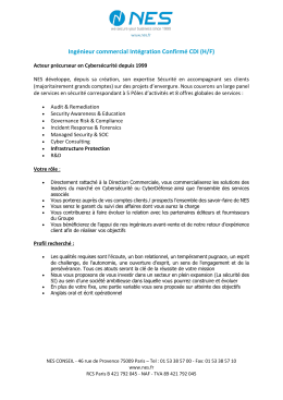 Ingénieur commercial Intégration Confirmé CDI (H/F)
