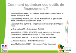 Table ronde : "comment optimiser ces outils de financement?"