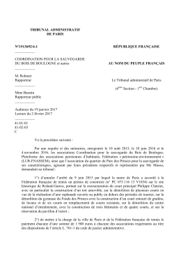 COORDINATION POUR LA SAUVEGARDE DU BOIS DE