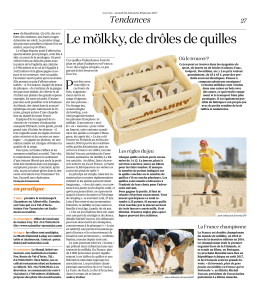 Le mölkky, de drôles de quilles